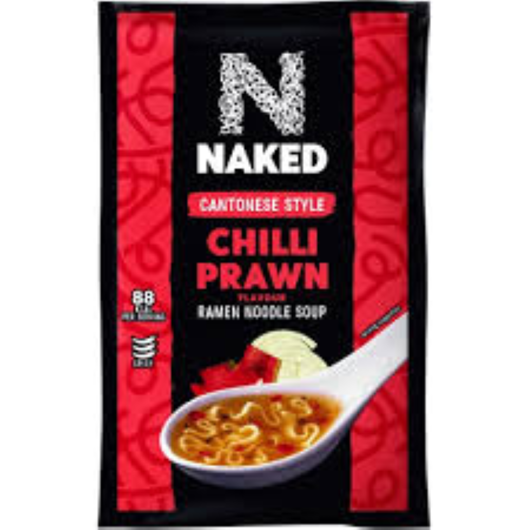 NAKED THAI STYLE CHILLI PRAWN RAMEN NOODLE SOUP 25G